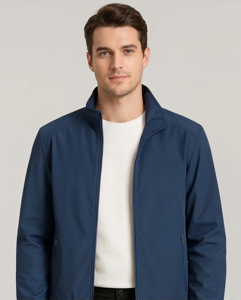 2H #8091 Navy Lightweight Casual Jacket
