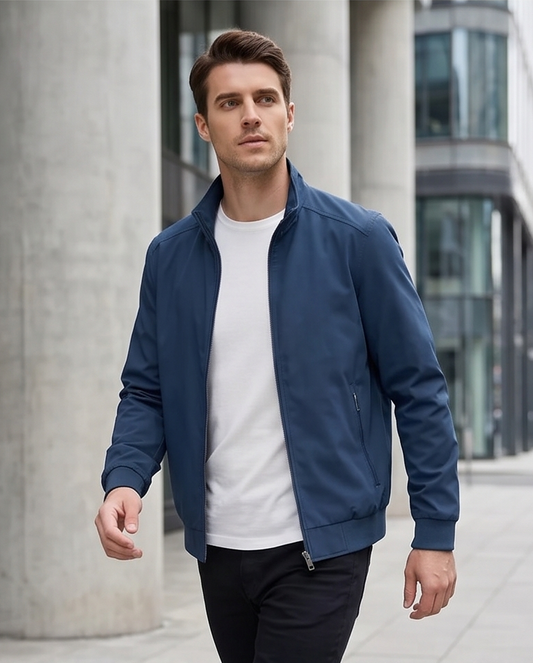 2H #8091 Navy Lightweight Casual Jacket