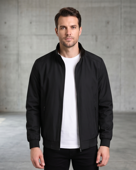 2H #8091 Black Lightweight Casual Jacket