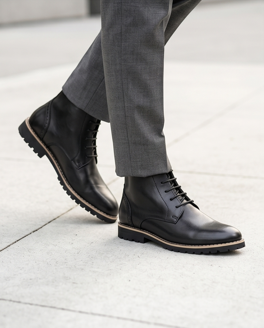 SALE! 2H #A1710 Black Chelsea Boot