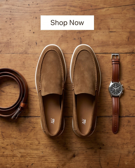 2H #2512 1035 1312 Genuine Leather Brown Casual shoes