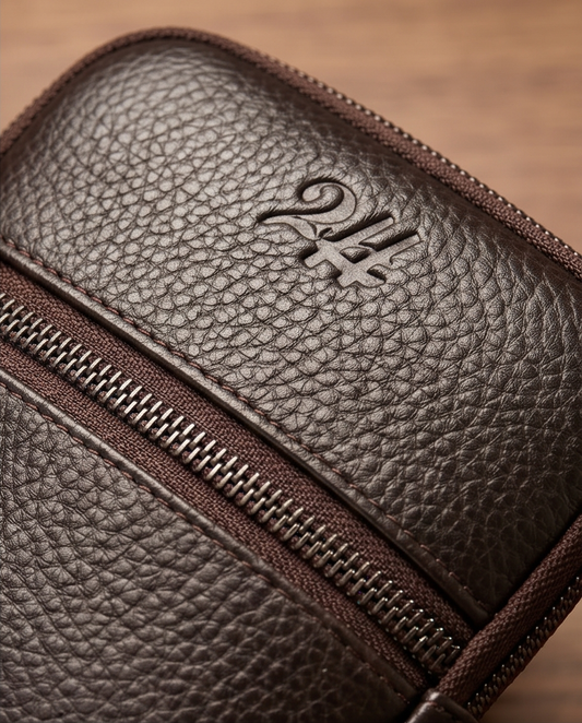 2H #8891 Brown Bag Genuine Leather