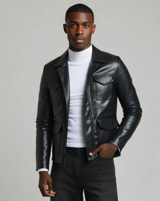 SALE! 2H Leather Casual Jacket