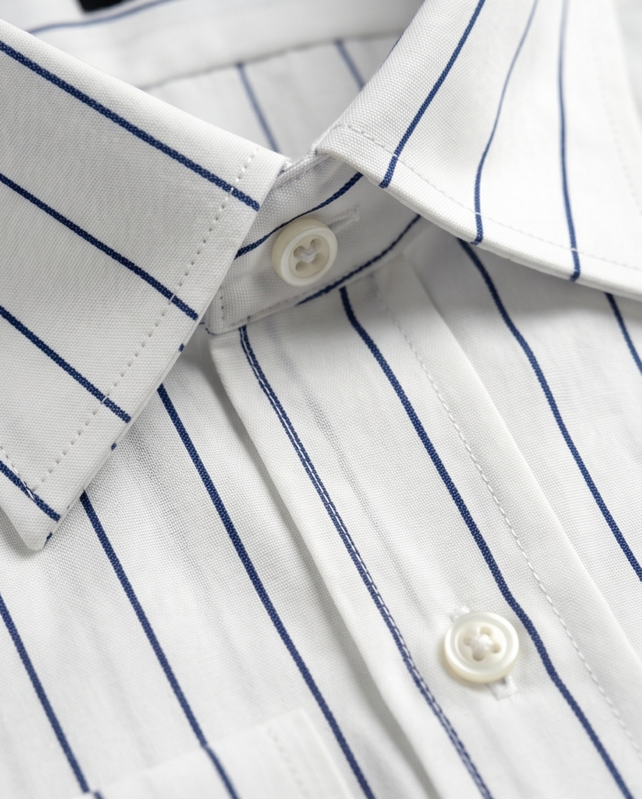 2H #170725 Blue Striped Shirt