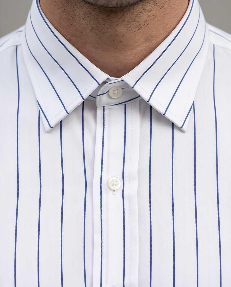 2H #170725 Blue Striped Shirt