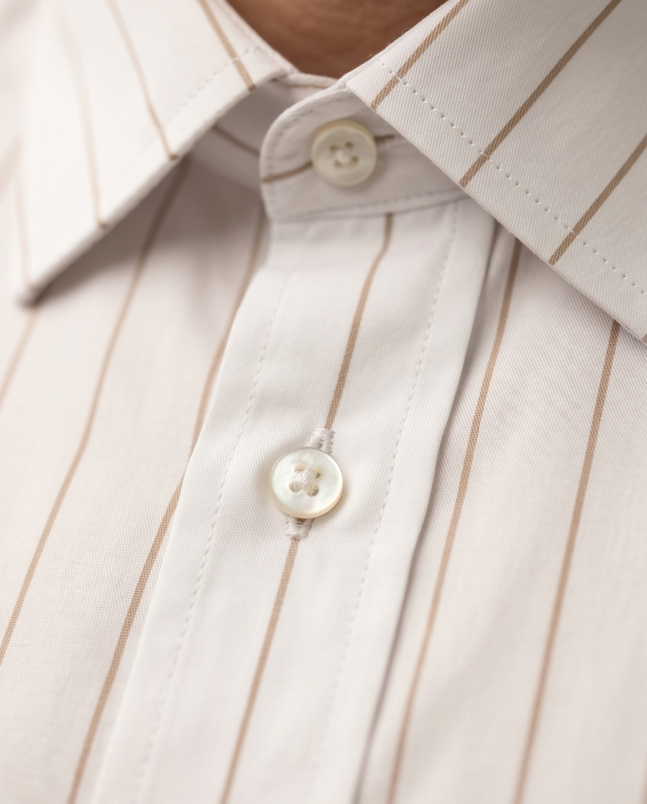 2H #170725 Beige Striped Shirt