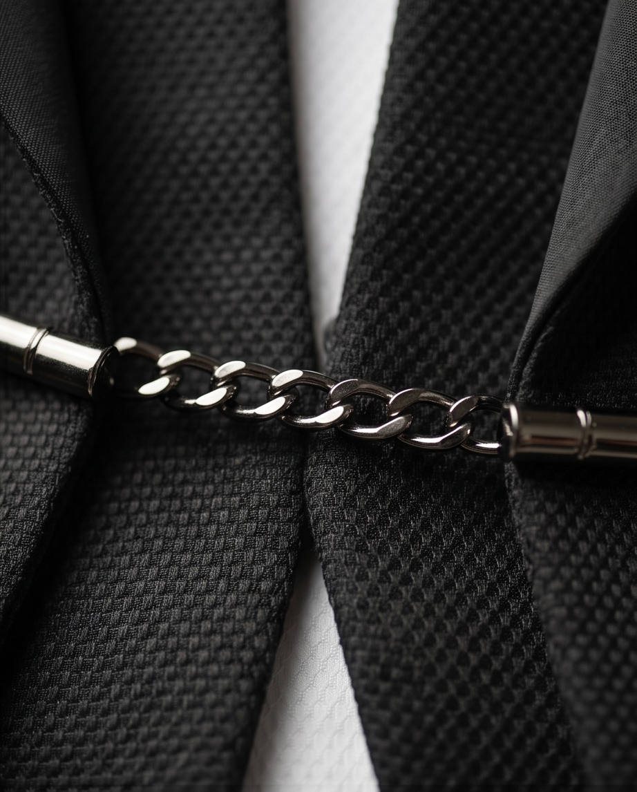 2H Black Wedding Suit