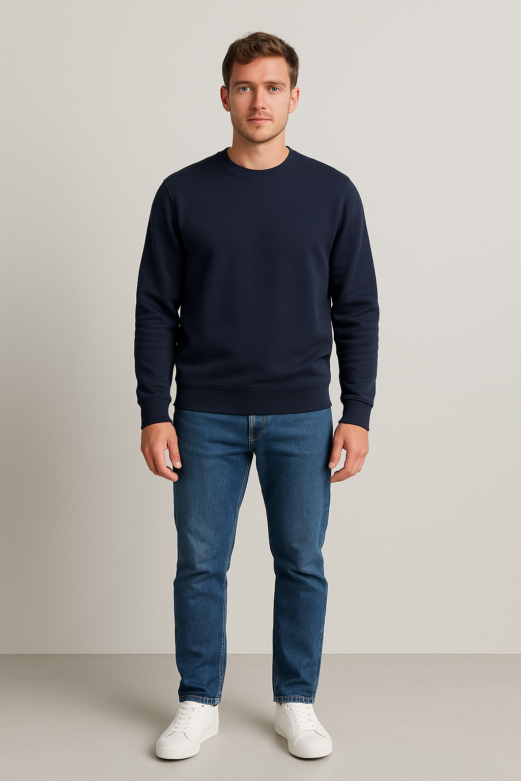 2H #0010 Oversize Round Neck Sweatshirt