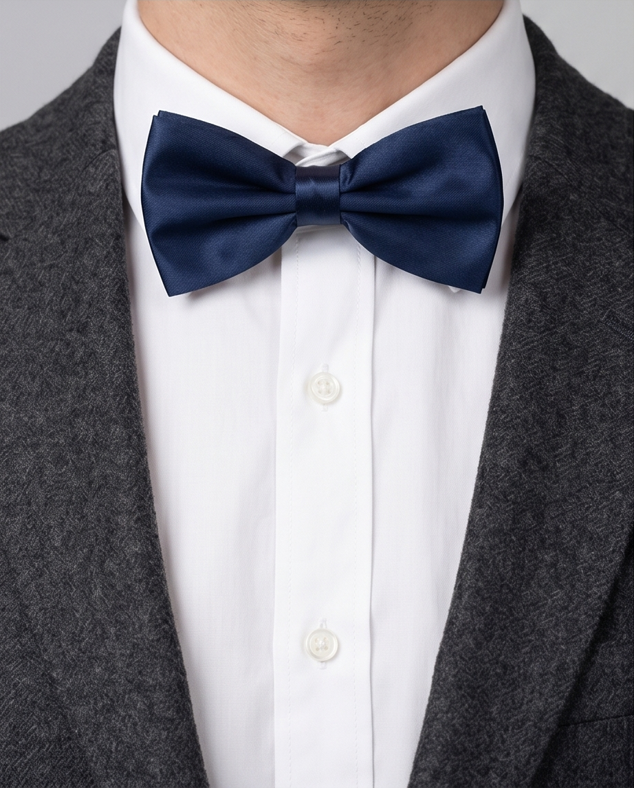 2H Navy Bow Tie
