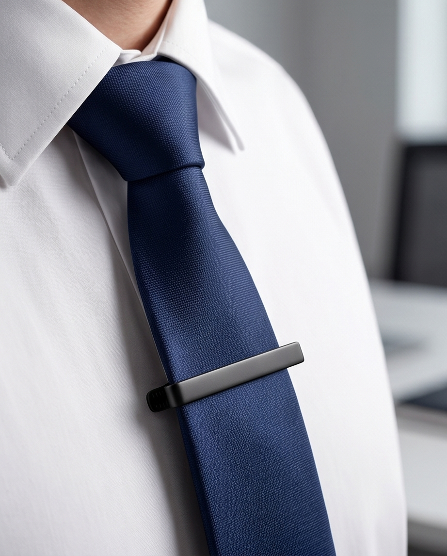 2H Black Necktie Pins