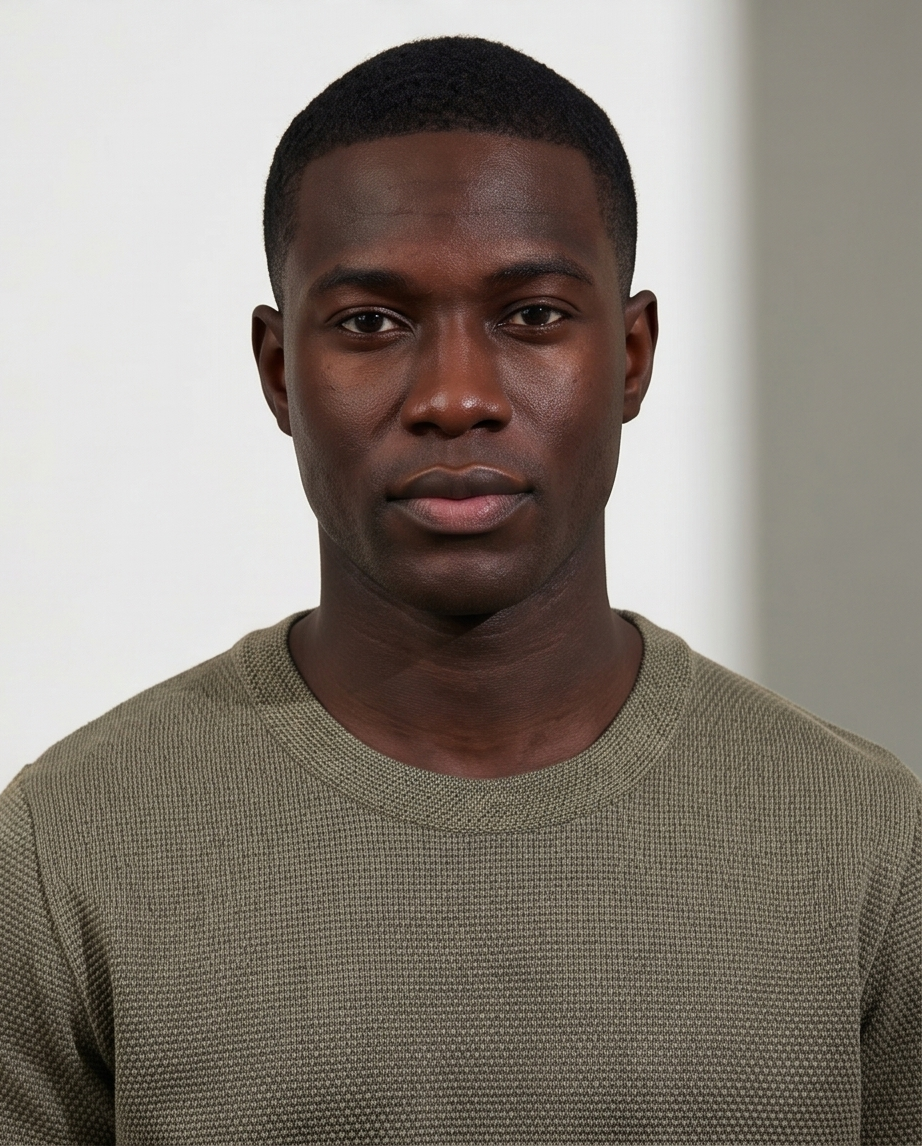 2H #454 khaki Knitted T-Shirt