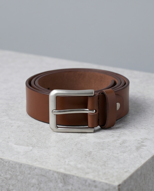 2H Havane Genuine Leather Casual Belt