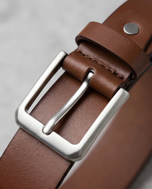 2H Havane Genuine Leather Casual Belt