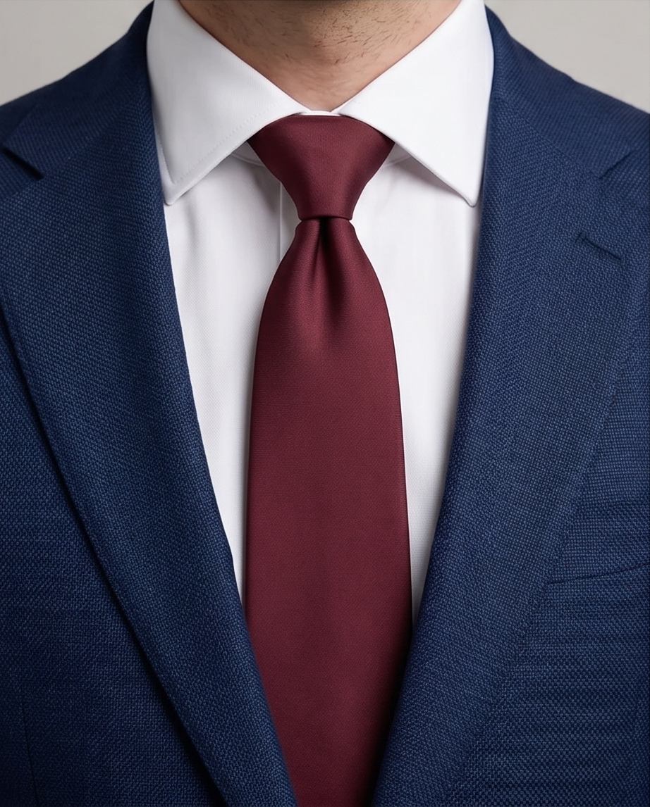2H Dark Red Necktie