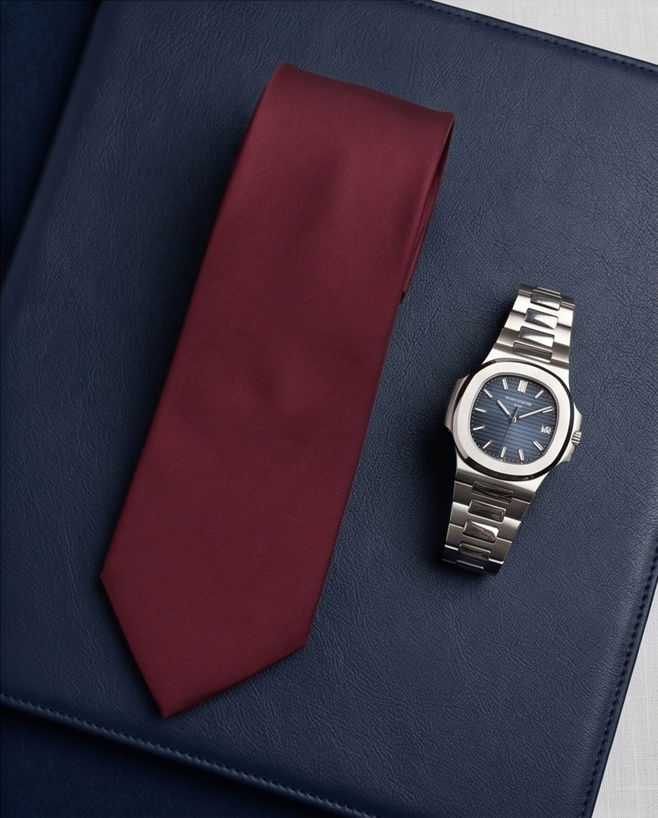 2H Dark Red Necktie