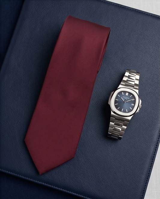 2H Dark Red Necktie