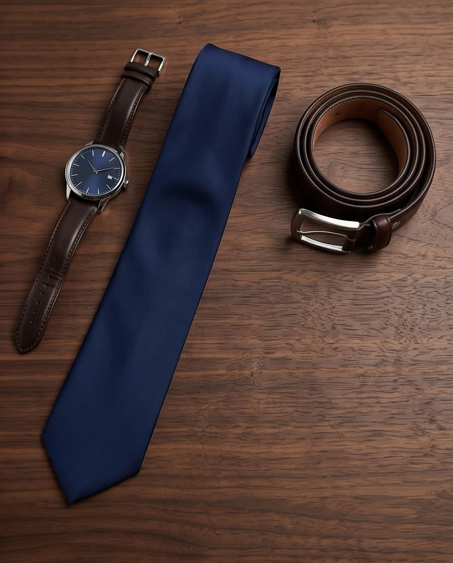 2H Navy Necktie