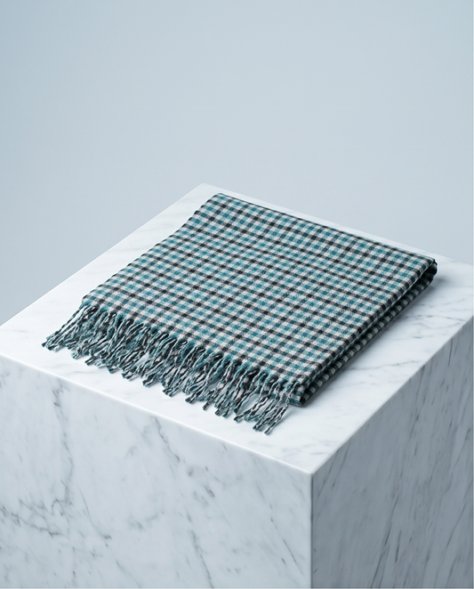 2H Green Squares Scarf