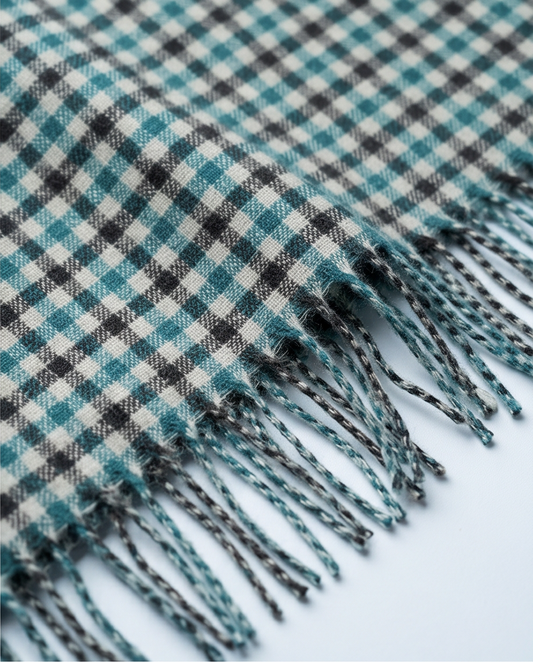 2H Green Squares Scarf