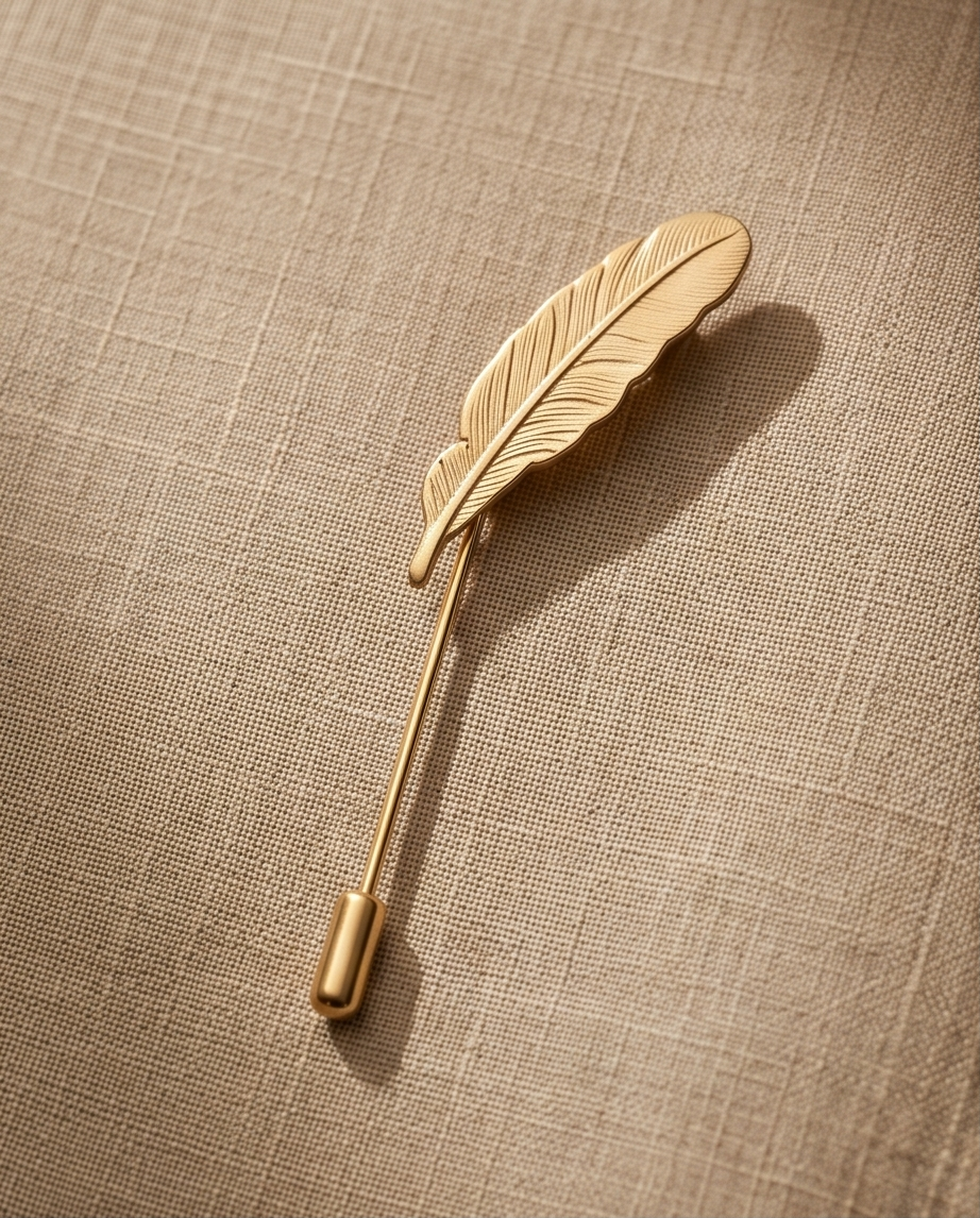 2H #ST082 Gold Pick Lapel Pins