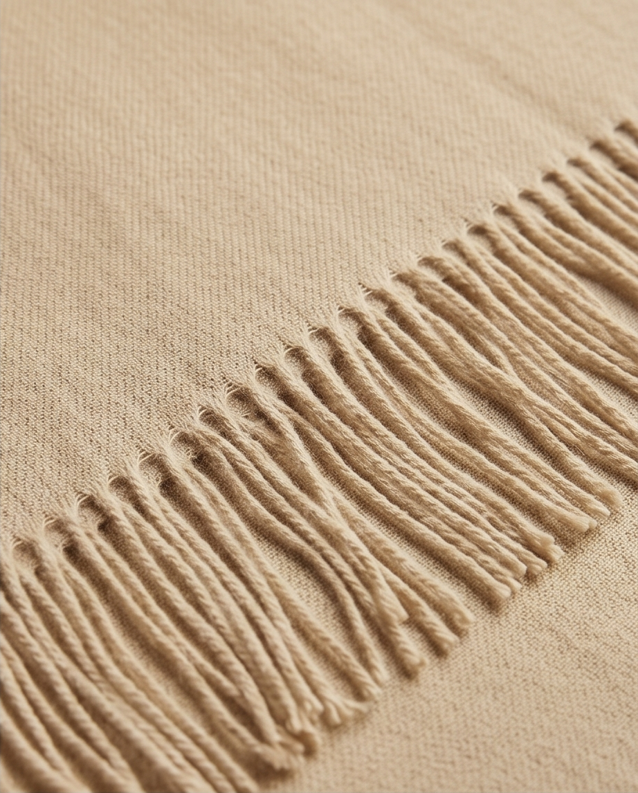 2H Plain Beige Scarf