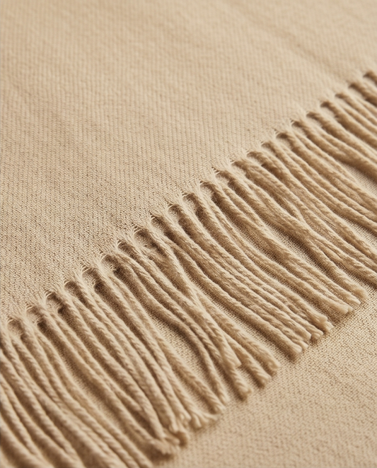 2H Plain Beige Scarf
