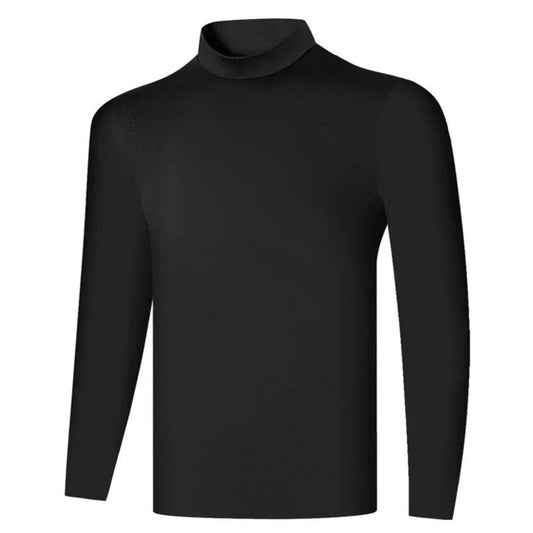 2H Black High Neck Long Sleeve Sweater
