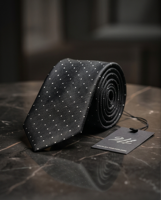 2H Black Necktie