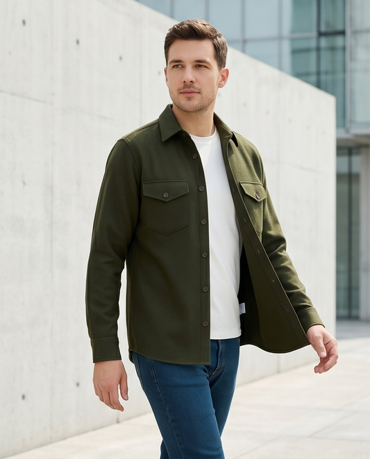 SALE! 2H #111025 Army Fleece Casual Shirt