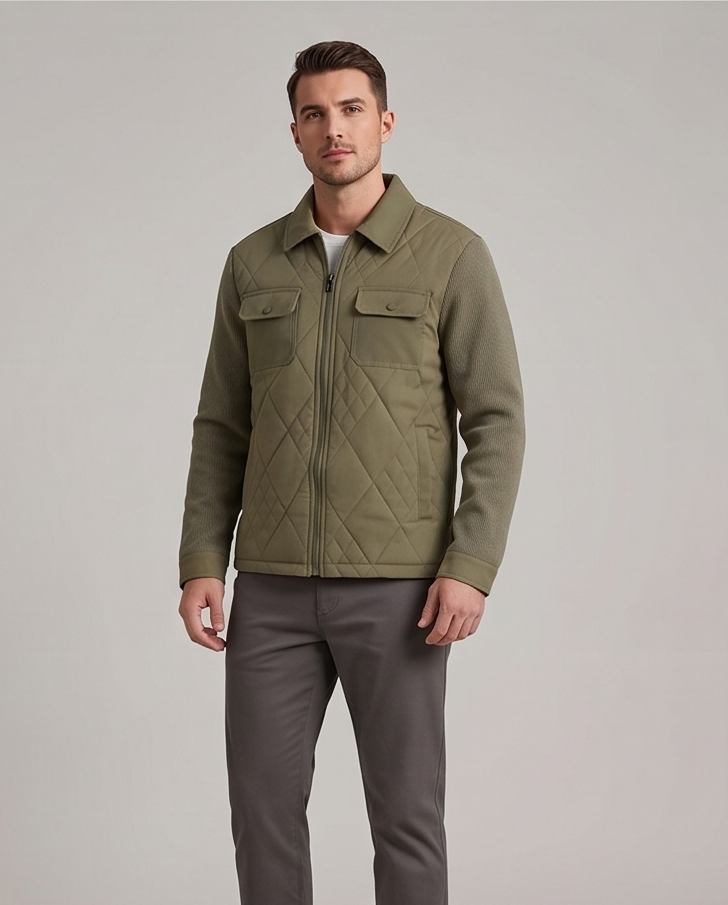 2H #88210 Khaki Casual Jacket