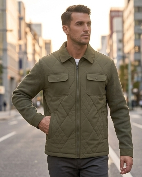 2H #88210 Khaki Casual Jacket