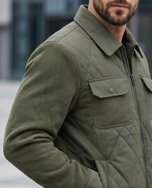 2H #88210 Olive Green Casual Jacket