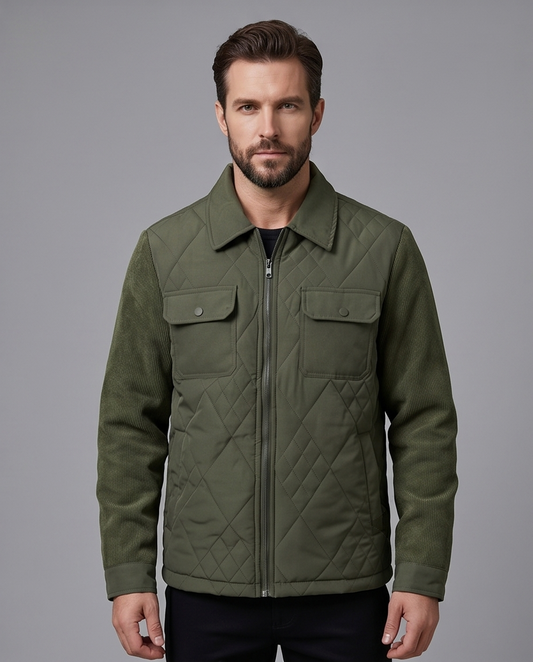 2H #88210 Olive Green Casual Jacket