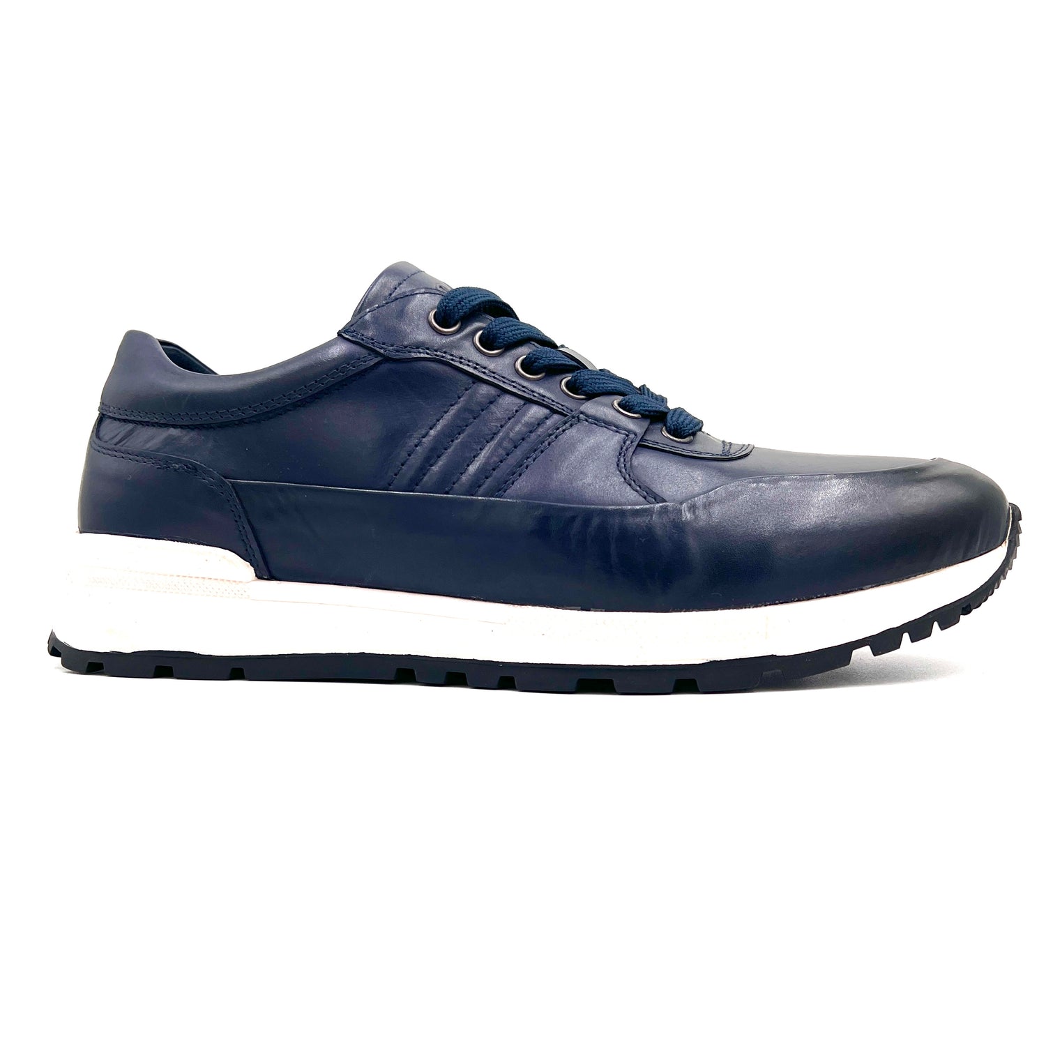 2H #S07941-1101-325 Genuine Leather Navy Casual Shoes – 2H Fashion