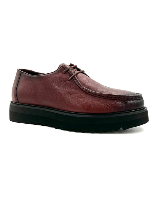 2H #S8018-183-136 Genuine Leather Brown Casual Shoes
