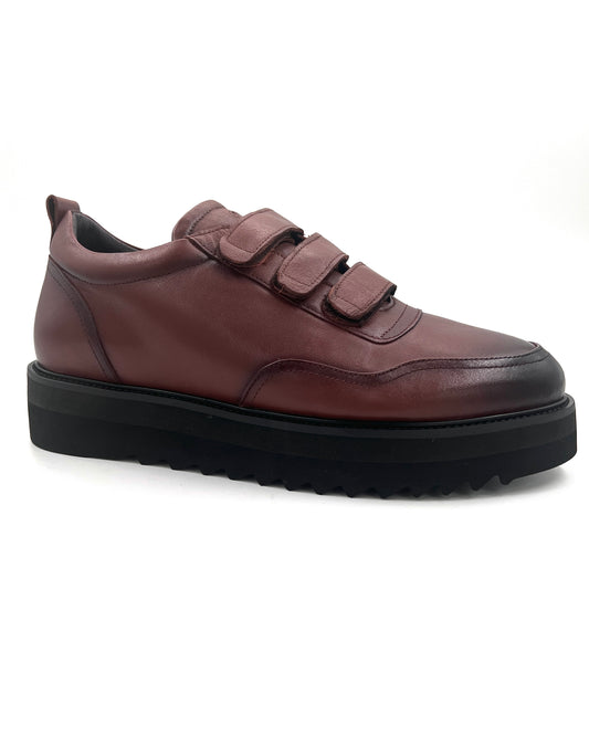 2H #S8042-26-137 Genuine Leather Brown Casual Shoes