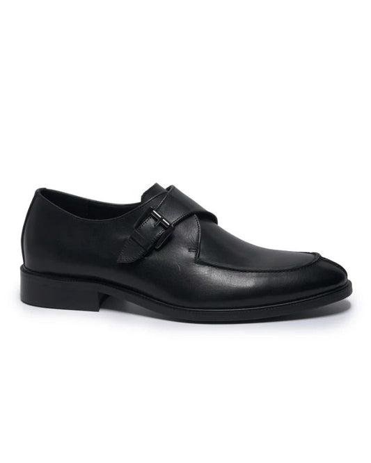 2H #H62044-8-565 Black Classic Shoes Genuine Leather