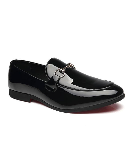 2H #A55 Black Shine Classic Shoes