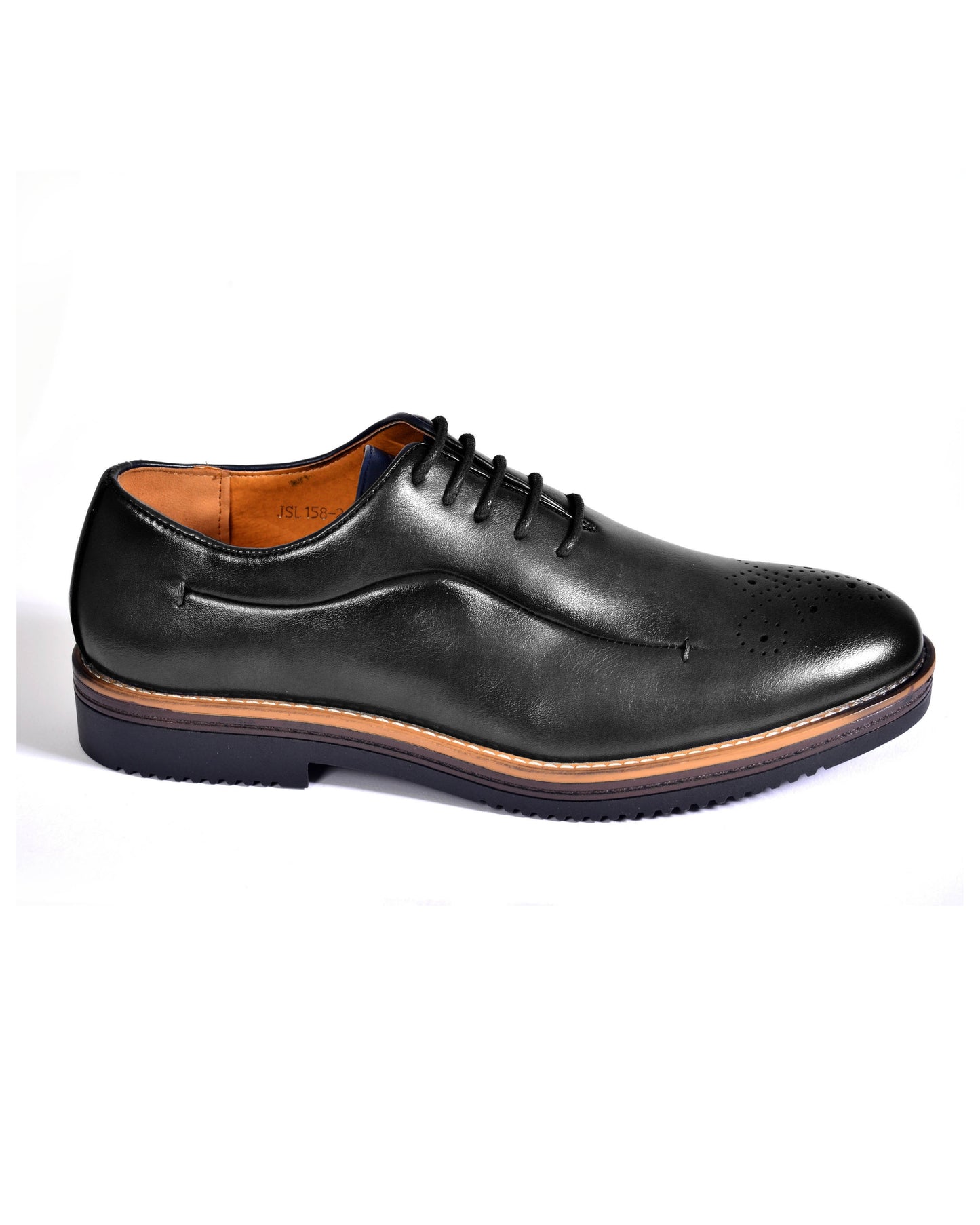 2H #158-2 Black Classic Shoes