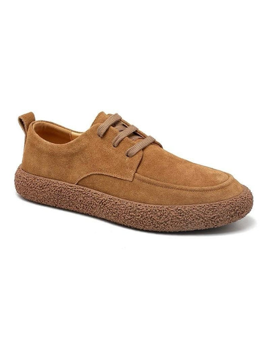 2H #6668  Light Brown Genuine Leather Casual Shoes