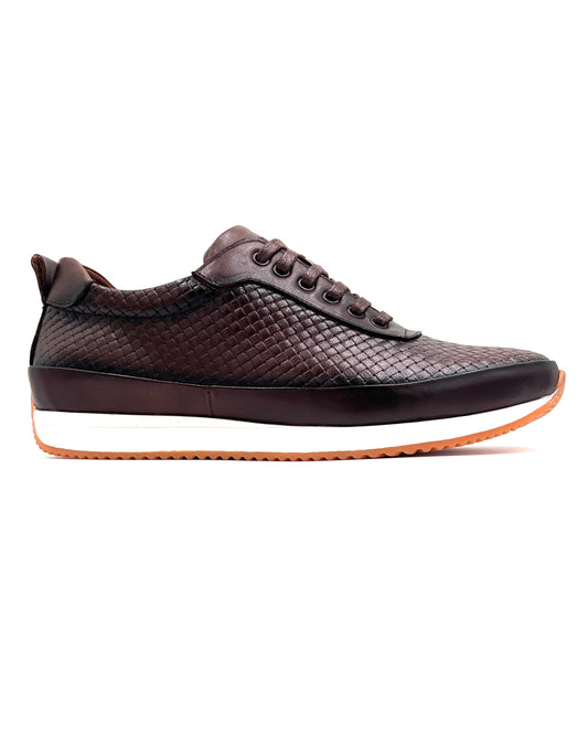 2H #B16024-131-2 Brown Casual Shoes Genuine Leather