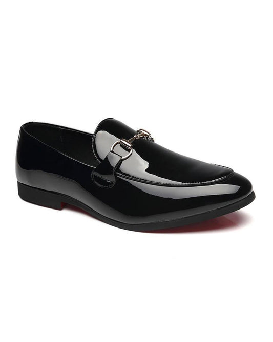 2H #A55 Black Shine Classic Shoes