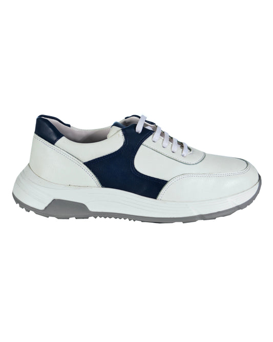 2H 9016 White/Blue Sport Shoes