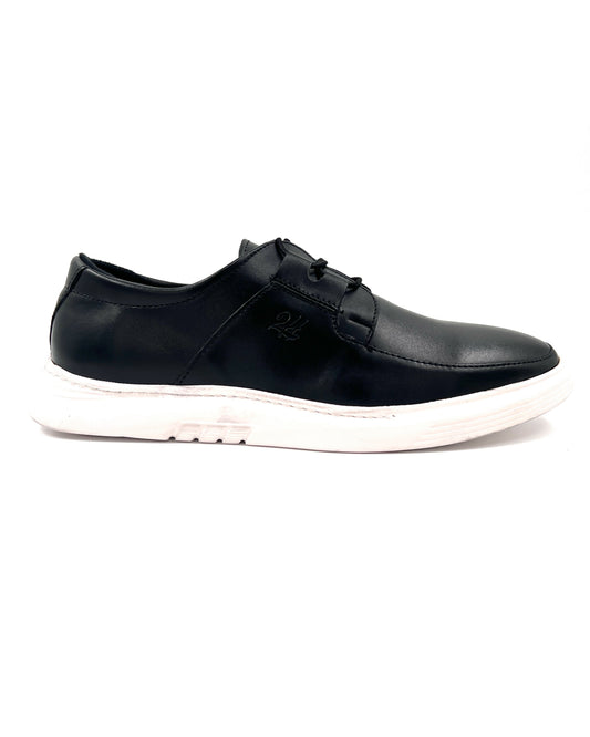 SALE! 2H 3104 Black/White Sole Casual Shoes