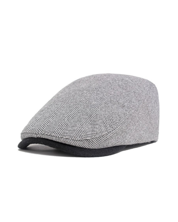 2H Light Gray Herringbone Cap
