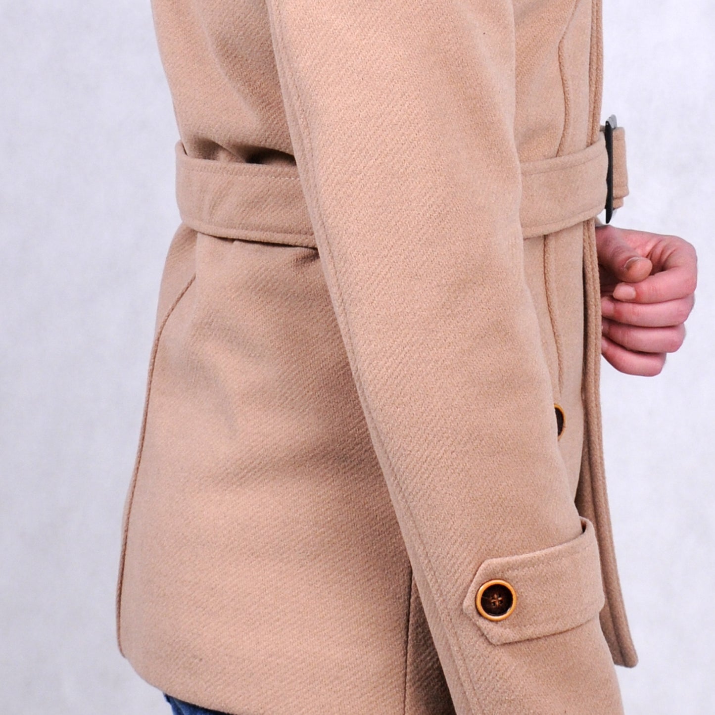 SALE! 2H Beige Coat Double-Breasted Jacket