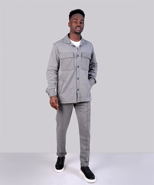 2H #8008 Gray Cotton Matching Set