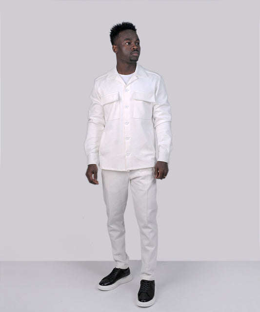 2H #8008 White Cotton Matching Set