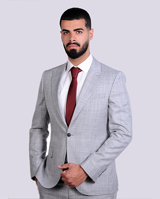 2H Light Gray Casual Suit