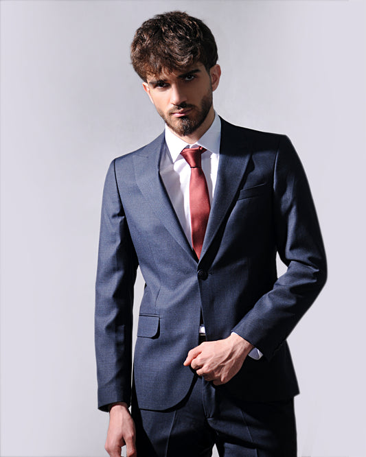 2H Navy Casual Suit